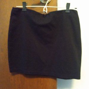 Simple black mini skirt